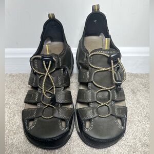 Ozark Trail Mens Olive Green Closed Toe Slip-on Outdoor Hiking Sandals | 7